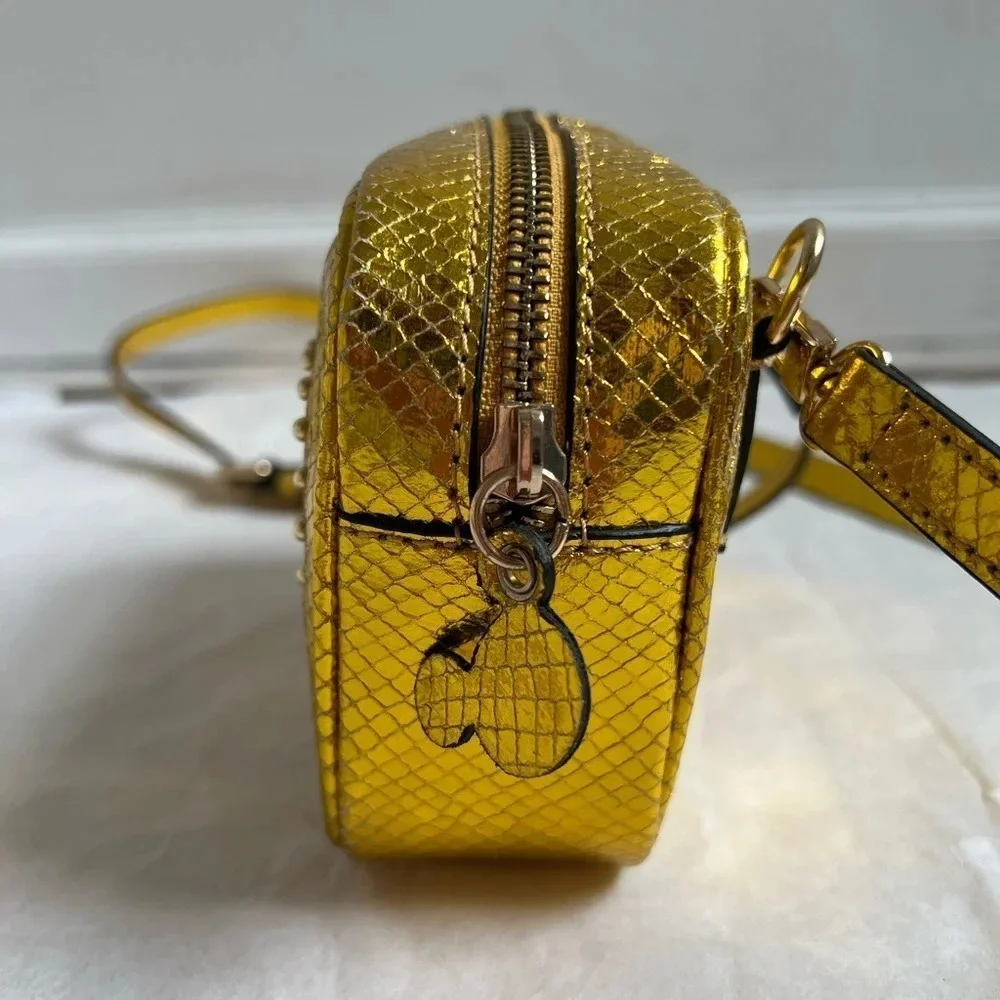 Moa Master Of Art BELT BAG Shoulder Cross Body Golden Leather Disney Limited